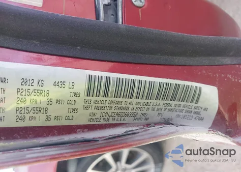 2016 Jeep Compass High Altitude Edition from USA, damaged, VIN 1C4NJCEA6GD603950